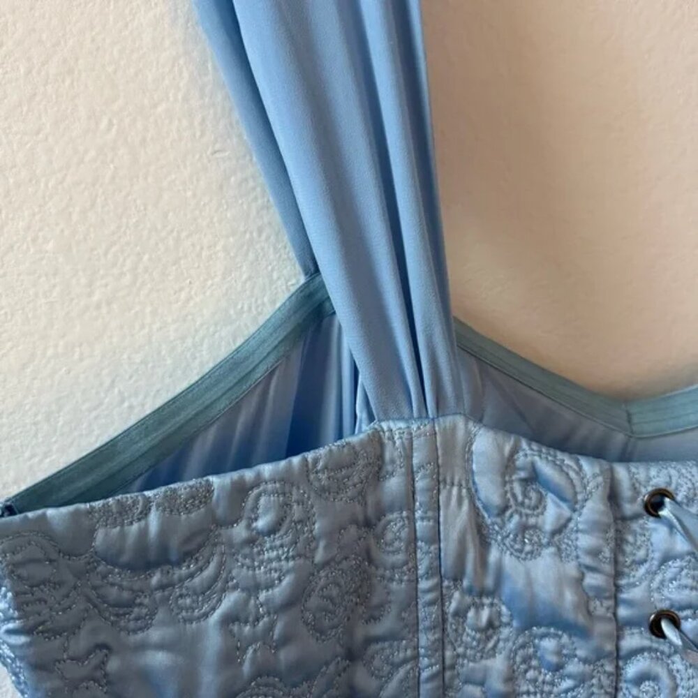 NWT Torrid/Disney Cinderella Light Blue Embroidered Princess Gown - Picture 8 of 13